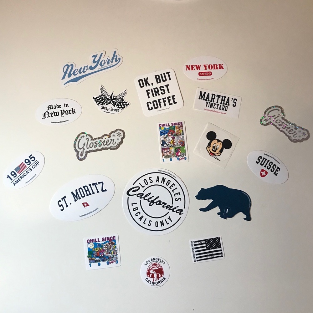 Brandy Melville/Glossier Stickers